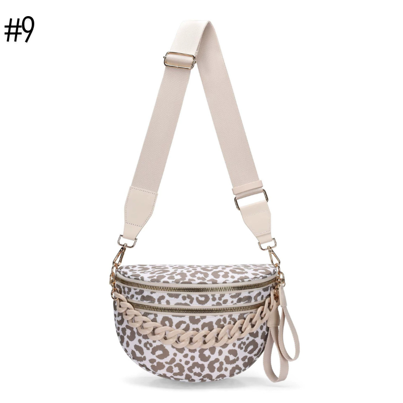 Romslig crossbody-veske med flere lommer