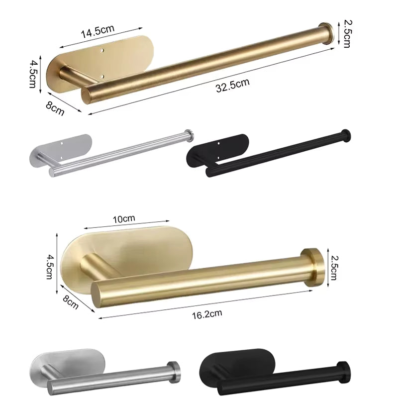 StickMount papirholder – Selvklebende holder for papir, håndklær og kjøkkenruller – monteres uten boring, skruer eller verktøy.