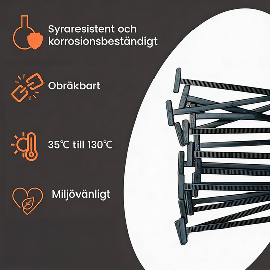Nylon 66 universal kabelbåndspenne