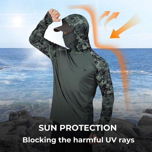 Outdoor‑aktivitetens måste – huva och mask i ett 🌞 360° solskydd utan döda vinklar