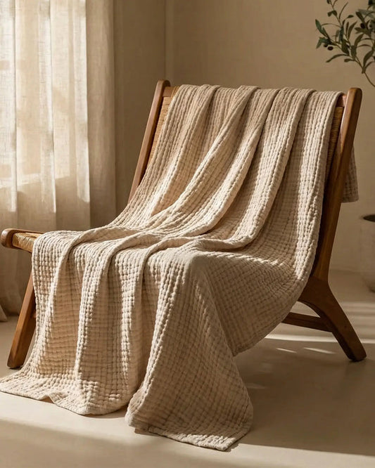 Muslintäcket – 100 % muslincotton (2 för 1)