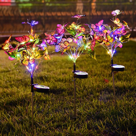 🔥Solcelledrevet LED-hagebelysning med sommerfugldesign – for hage og uteplass🦋