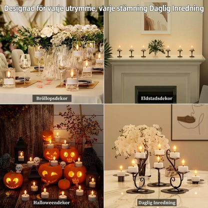 🕯️✨ 12 Naturtrogna LED-värmeljus för ett säkert och mysigt hem