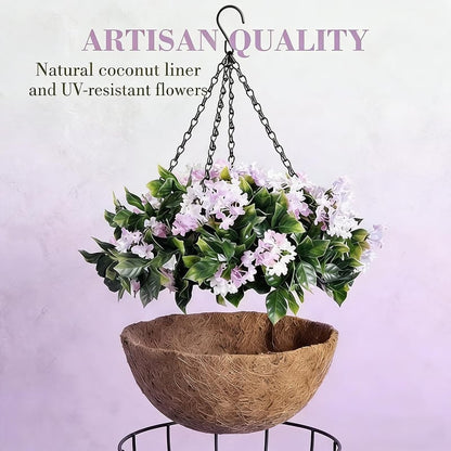 Konstgjorda hängamplar med lagerstiernia – Ultrarealistiska 🌸✨