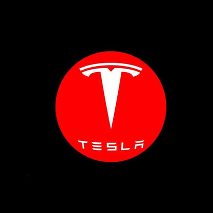 LED‑logolampor för Tesla – Puddle Lights för Model 3/Y/S/X