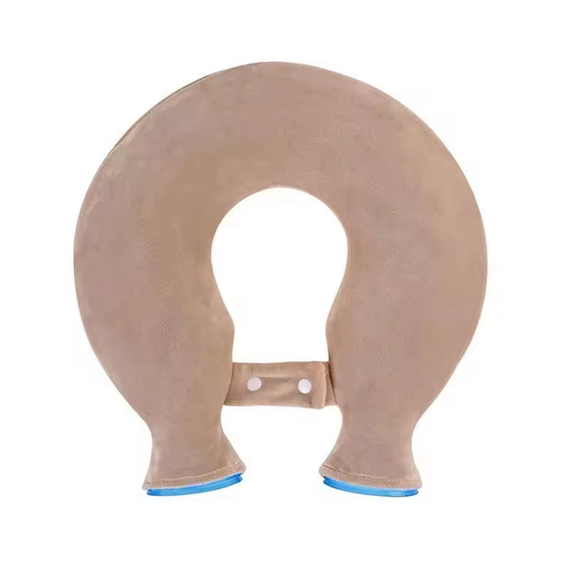 🔥 U-formet hengende varmtvannsflaske med mykt fleecetrekk ❄ Multifunksjonell pleie for nakke og skuldre med varme/kuldebehandling 🌟 