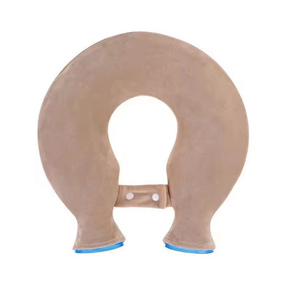 🔥 U-formet hengende varmtvannsflaske med mykt fleecetrekk ❄ Multifunksjonell pleie for nakke og skuldre med varme/kuldebehandling 🌟 