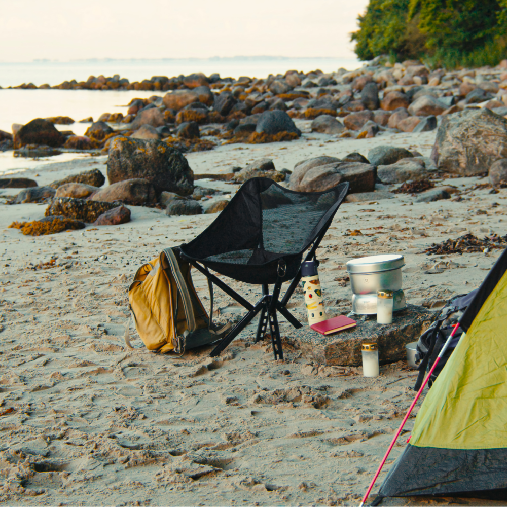 Hopfällbar superlätt campingstol – Snabbmonterad – Maxbelastning 150 kg