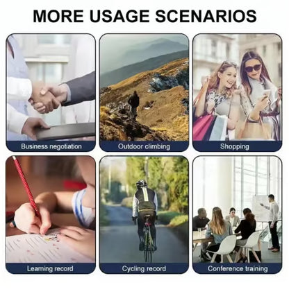 🔥 HD 1080P oppladbart mini-kroppskamera med nattsyn og roterbart objektiv 📷 