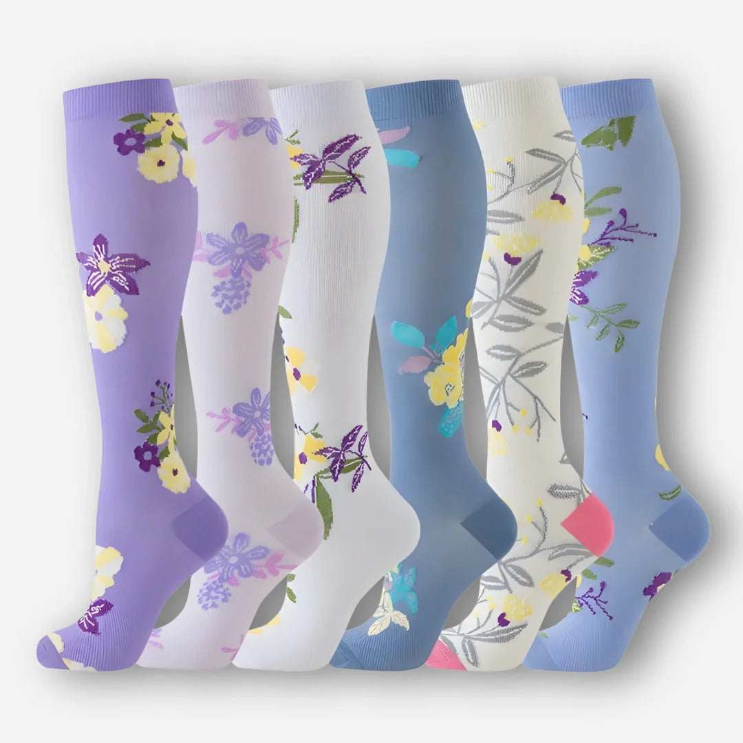 6-pakning med kompresjonsstrømper