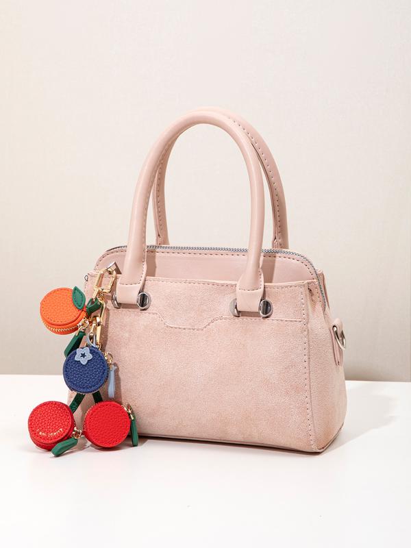 Søt fruktpose-anheng, stilig ryggsekk-anheng, søtt nøkkelring-tilbehør til vesker og ryggsekker, avslappet stil for alle årstider, veske-tilbehør 