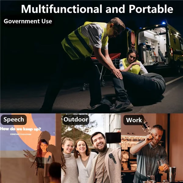 🔥 HD 1080P oppladbart mini-kroppskamera med nattsyn og roterbart objektiv 📷 