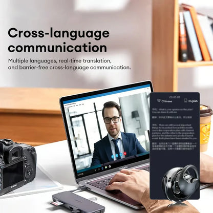 SISTE DAGS SALG 50 % RABATT ⏰ T26 Pro trådløse Bluetooth-hodetelefoner med AI-oversettelse.