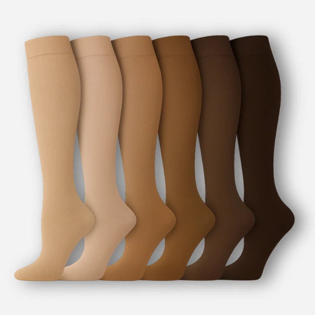 6-pakning med kompresjonsstrømper