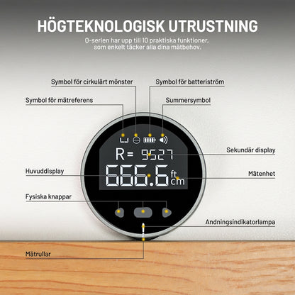 MiniQ Smart Elektroniskt Måttband 📐🔋
