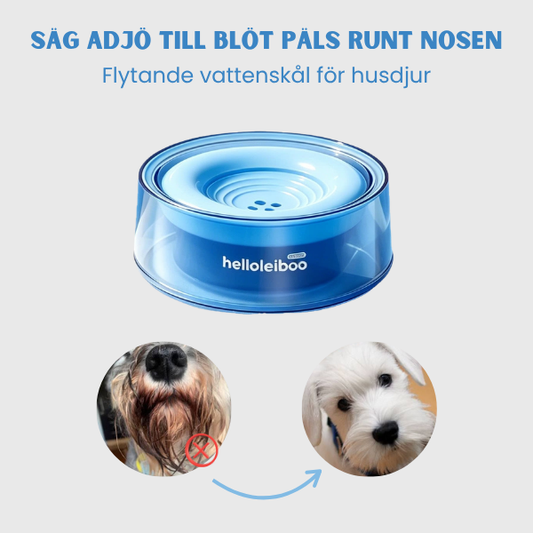 Säg Adjö till Skäggfläckar: Den Smarta Vattenskålen med Flytskiva