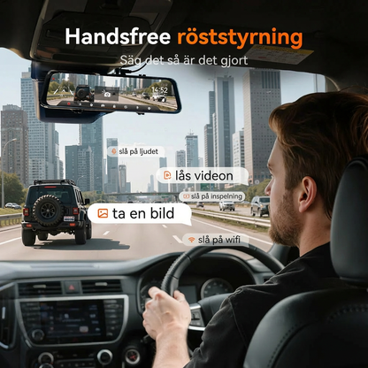 🚗✨ G900Pro 12MP Back­spegel med WiFi & Pekskärm – Premium Säkerhet med 30 Månaders Garanti