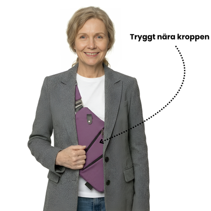 Perfekt För Resor & Vardag – Säker, Slimmad & Vattenavvisande Axelväska