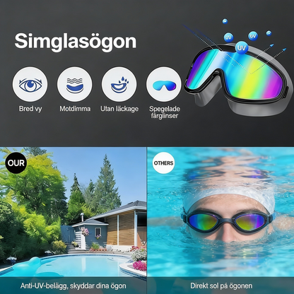 💦👀 Lekkasjefrie svømmebriller – for voksne og barn🏄🌊