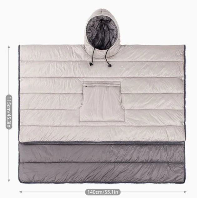 ❄3-i-1 Ultralätt Värmeponcho