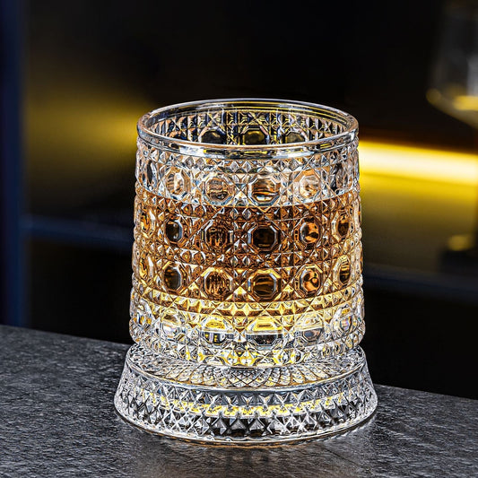 🥃✨360° roterande kristallglas – Lyxigt snurrande whisky- och vinglas