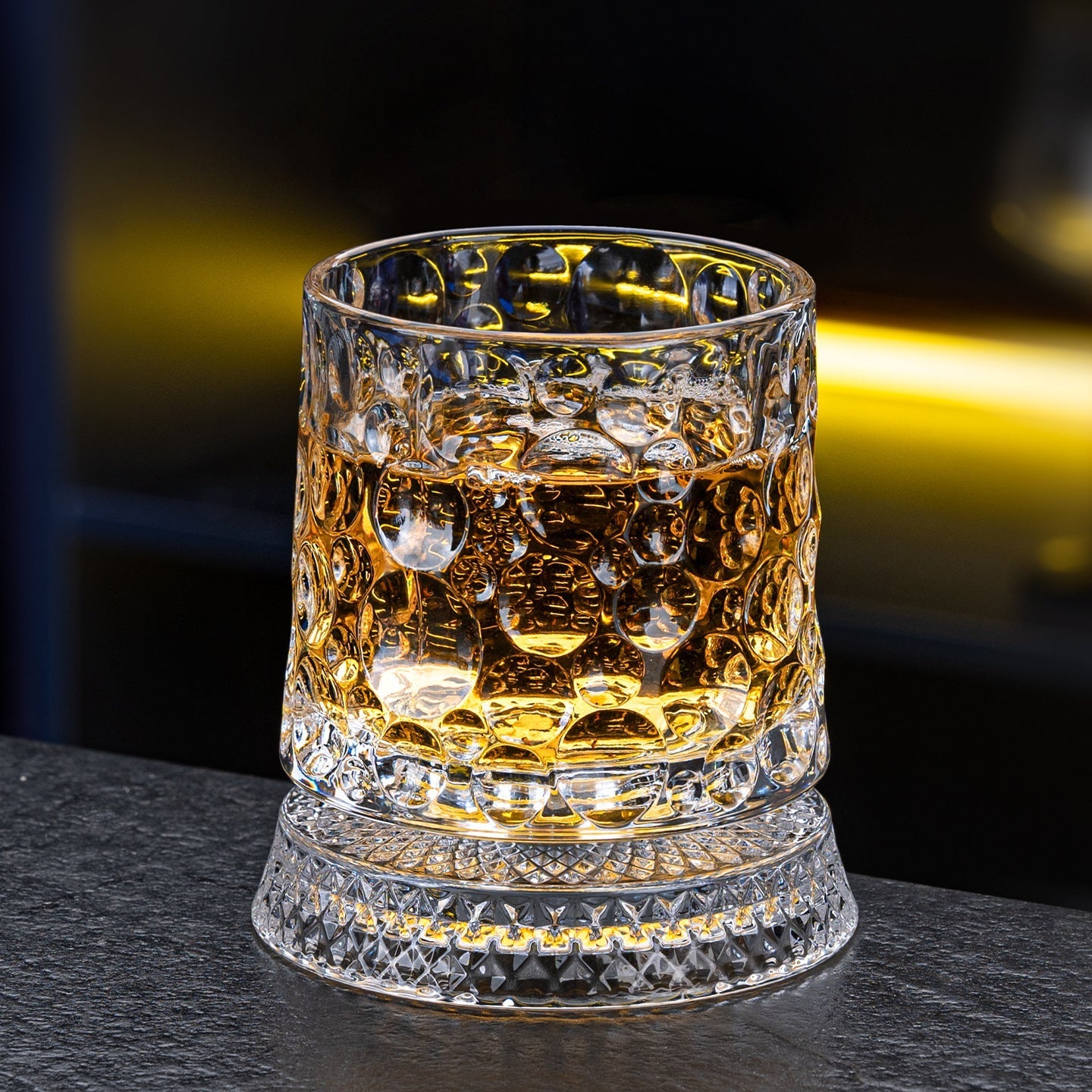 🥃✨360° roterande kristallglas – Lyxigt snurrande whisky- och vinglas