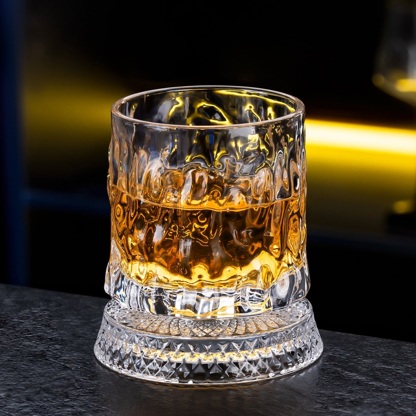 🥃✨360° roterande kristallglas – Lyxigt snurrande whisky- och vinglas