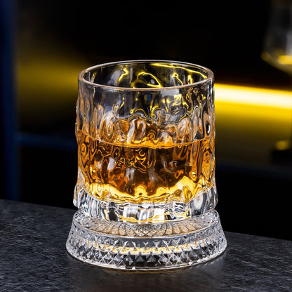 🥃✨360° roterande kristallglas – Lyxigt snurrande whisky- och vinglas