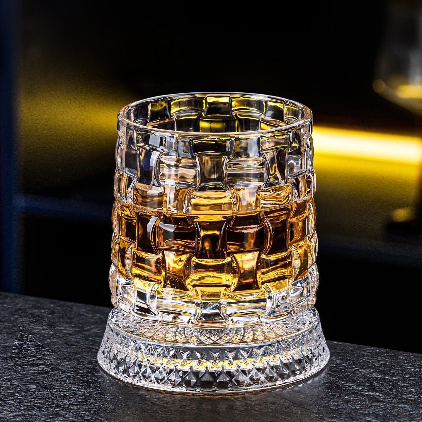 🥃✨360° roterande kristallglas – Lyxigt snurrande whisky- och vinglas