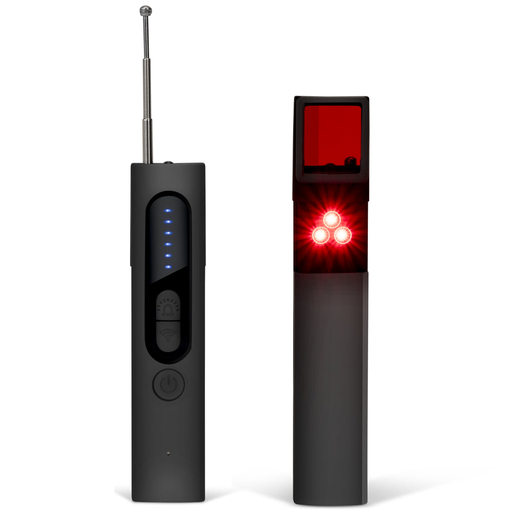 Detektor for skjult kamera (Profesjonell modell med innebygd deteksjon av RF-signaler og GPS-sporere)