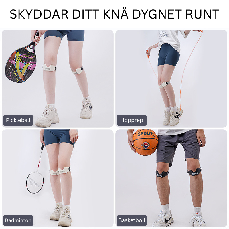 Silikonkneskål for patella: Stabiliserer kneskålen og reduserer risikoen for kneskader under fysisk aktivitet og hopping, samtidig som den lindrer smerte.🏃‍♂️🦵