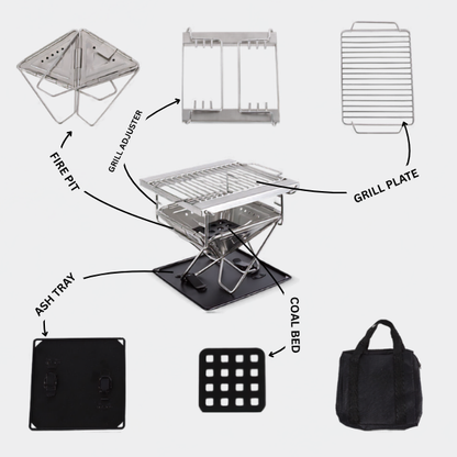 Flatpack grill, spis och eldgrop