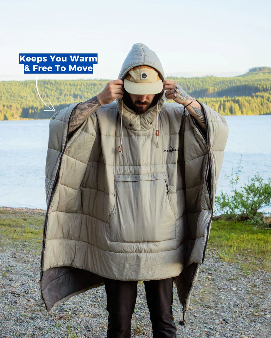 ❄3-i-1 Ultralätt Värmeponcho