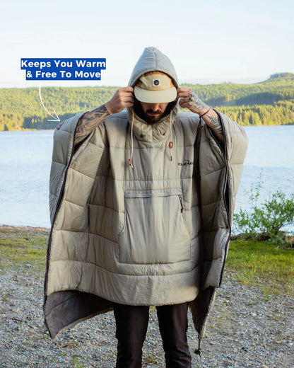 ❄3-i-1 ultralett termisk poncho