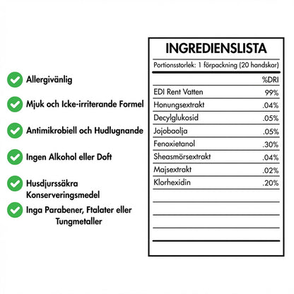 20-pack luktabsorberande rengöringsvantar för husdjur😻🐕