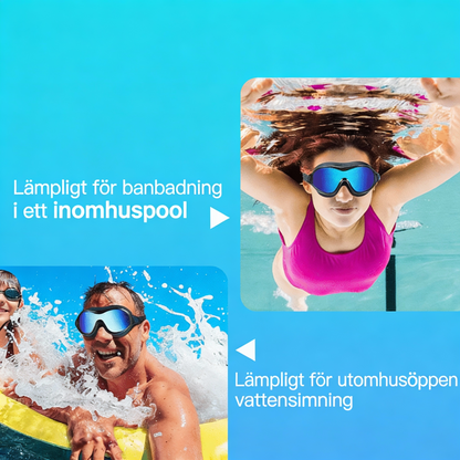 💦👀 Lekkasjefrie svømmebriller – for voksne og barn🏄🌊