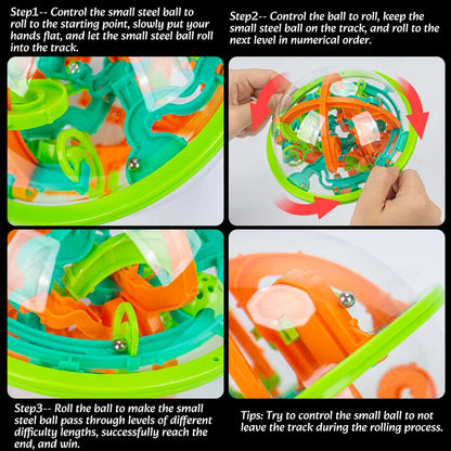 Intellektuell ball 3D-labyrint