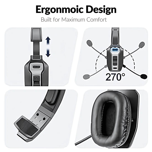 Brusreducerande Bluetooth-headset (36 timmars taltid)