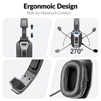 Brusreducerande Bluetooth-headset (36 timmars taltid)