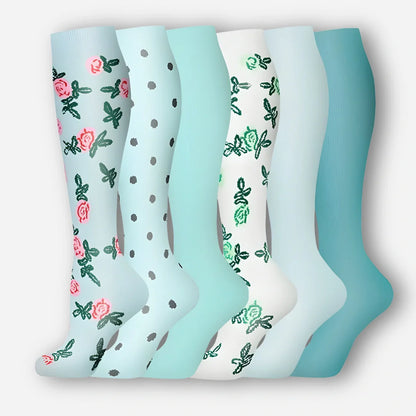 6-pakning med kompresjonsstrømper