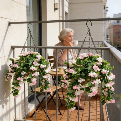 Konstgjorda hängamplar med lagerstiernia – Ultrarealistiska 🌸✨