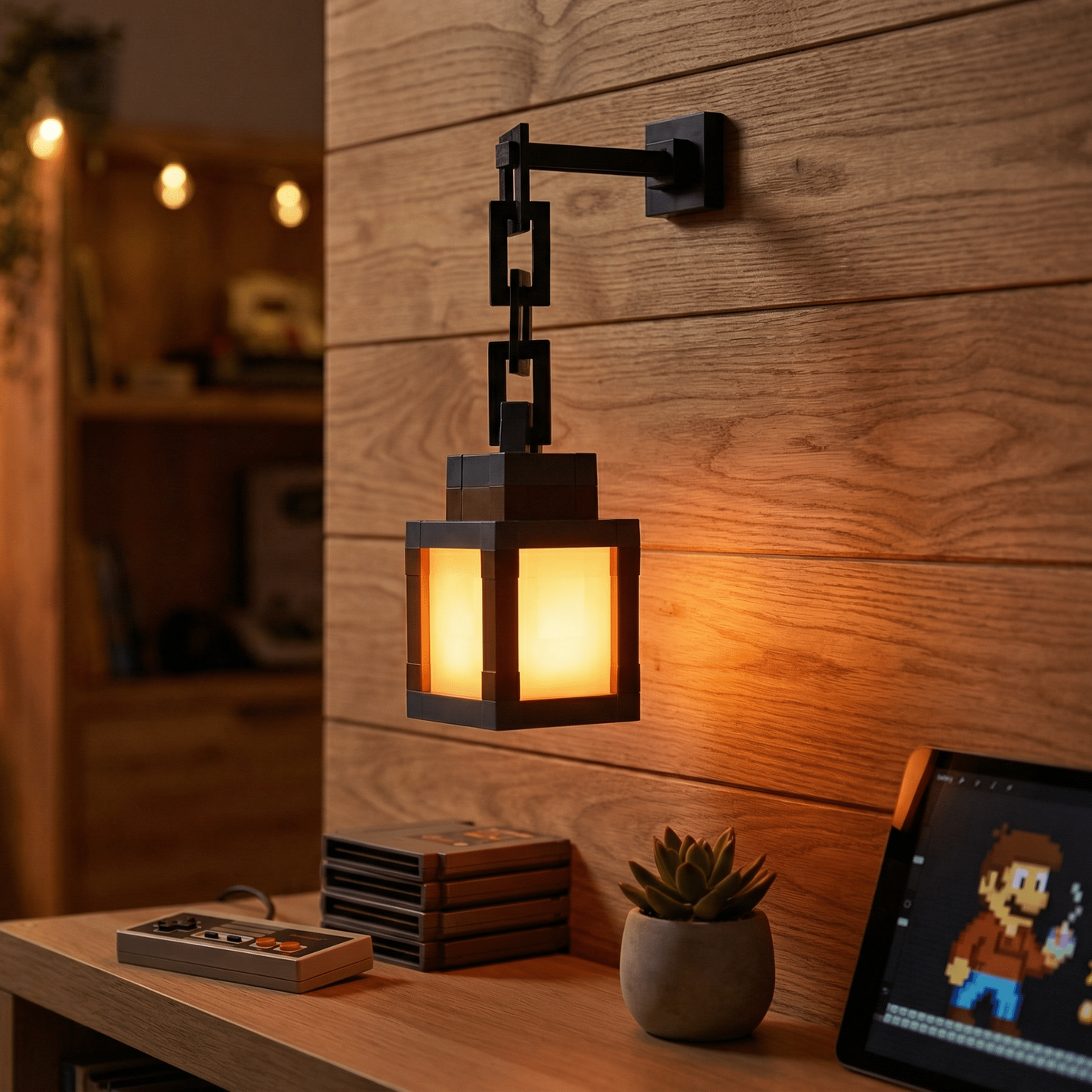 Pixel Lantern Light (16 Colors)