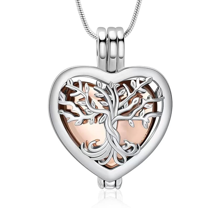 🌳❤️ Hjärtformat Livets Träd‑minneshänge | symboliserar livets och kärlekens eviga kontinuitet