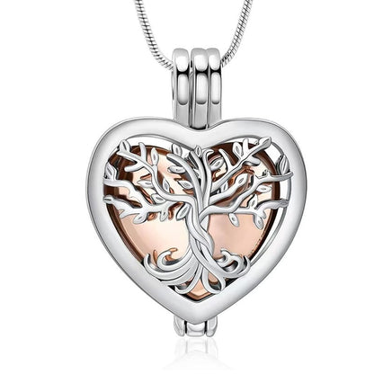 🌳❤️ Hjärtformat Livets Träd‑minneshänge | symboliserar livets och kärlekens eviga kontinuitet