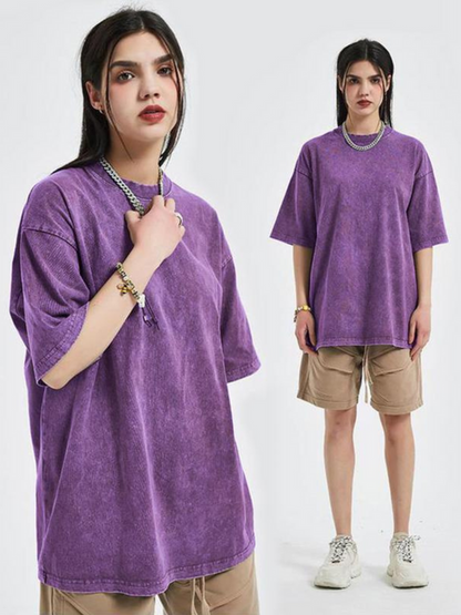 Vintage-tvättad oversized t-shirt