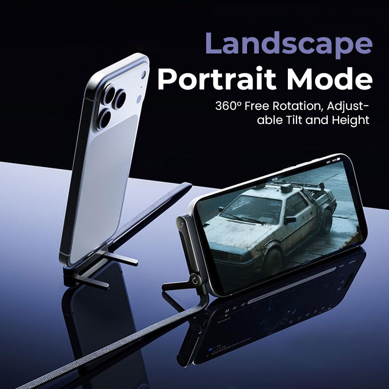 ⚡2-i-1 usynlig ladekabelholder – 240W hurtigladekabel med innebygd telefonstativ