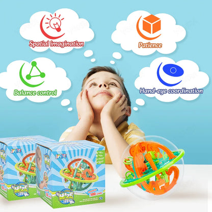 Intellektuell ball 3D-labyrint