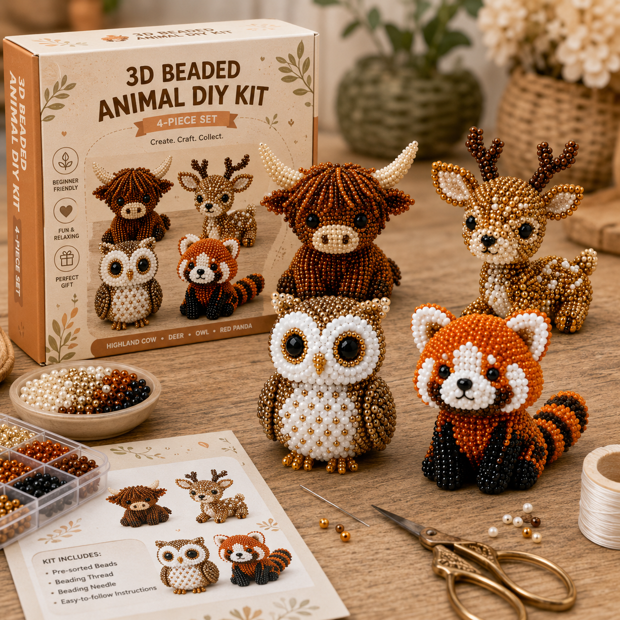 DIY‑kit för 3D‑pärldjur