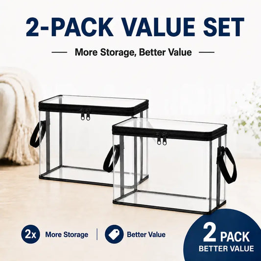 Svart Dammtät Leksakslåda i PVC med Handtag – Slitstark Förvaring för Gosedjur & Dockor i Barnrummet