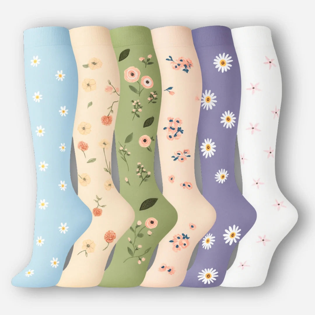 6-pakning med kompresjonsstrømper